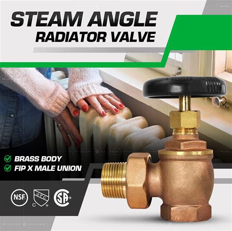 Midline Valve I Steam Radiator Valve Air Vent Temperature Control