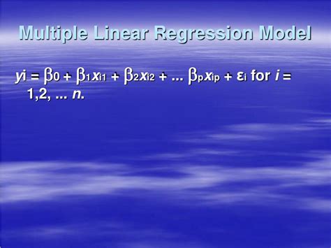 Ppt Multiple Linear Regression Cloud Seeding Powerpoint Presentation