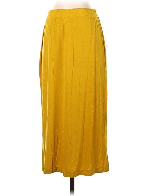 Amazon Essentials Solid Yellow Casual Skirt Size S 51 Off Thredup