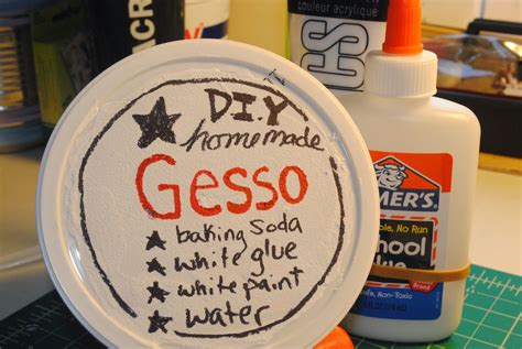 Miscellaneous Juxtapositions Gillian Tries Diy Gesso