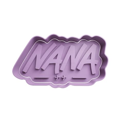 Nana Logo Cookie Cutter Stl Cookie Cutter Stl Store Design Optimized