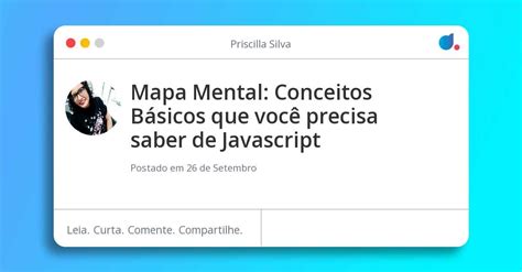 Mapa Mental Conceitos Básicos que você precisa saber de Javascript