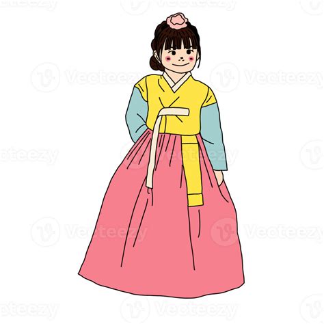 Korean Hanbok Girl 25272012 Png