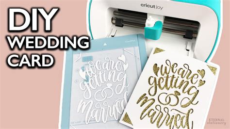 CRICUT JOY WEDDING CARD DIY Wedding Invitations On A Budget YouTube