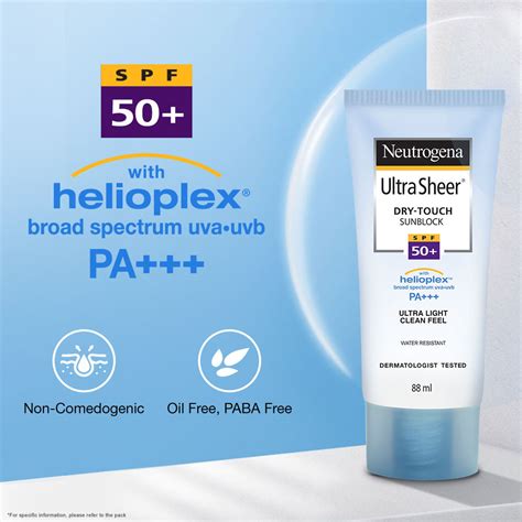 Neutrogena UltraSheer Dry Touch Sunblock SPF 50+: Buy Neutrogena UltraSheer Dry Touch Sunblock ...