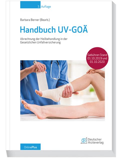 Handbuch UV GOÄ ISBN 978 3 7691 3694 4 Fachbuch online kaufen