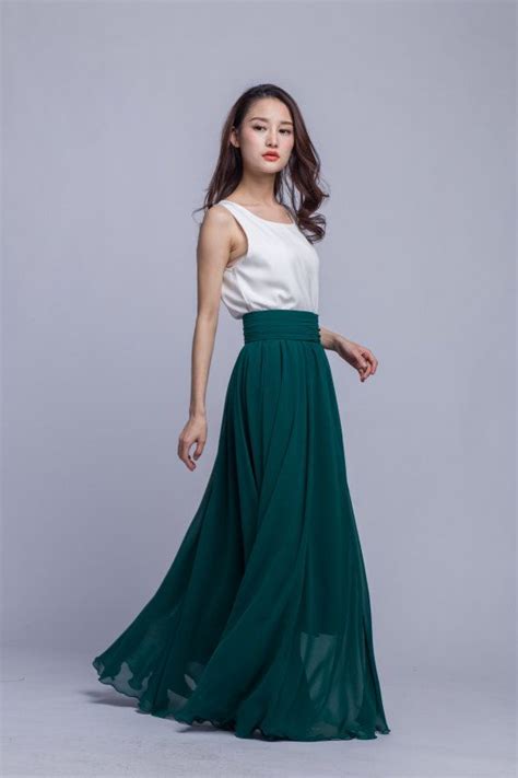 How To Wear Chiffon Maxi Skirt