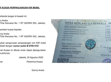 Surat Kuasa Uji Kir Mobil Archives Duitpintar