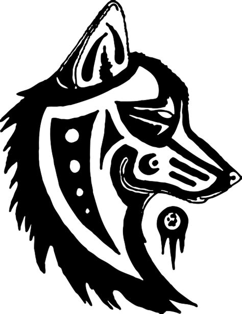 Wolf Totem Symbol Tribal Indian Free Image On Pixabay Native