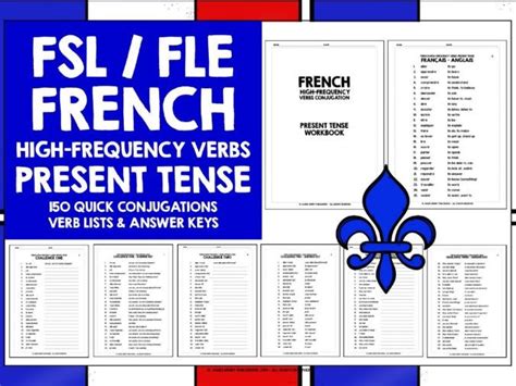 French Present Tense Conjugation Practice Teaching Resources