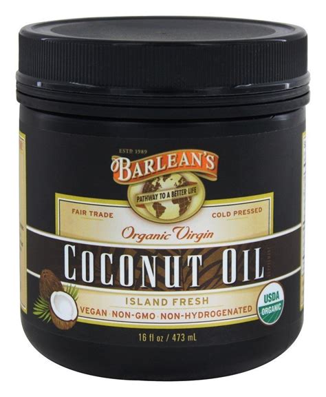 Barleans Extra Virgin Coconut Oil Organic 16 Ounce