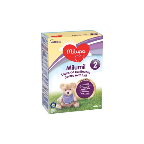 Lapte Praf Milupa Milumil 2 600g 6 9 Luni