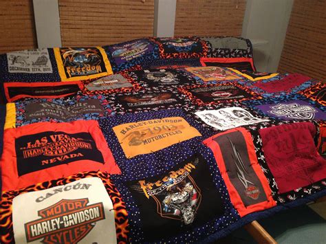 Harley Davidson T Shirt Quilt I Love How It Turned Out But So Much