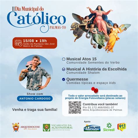 Católicos da capital celebram hoje o 2 Dia Municipal do Católico após