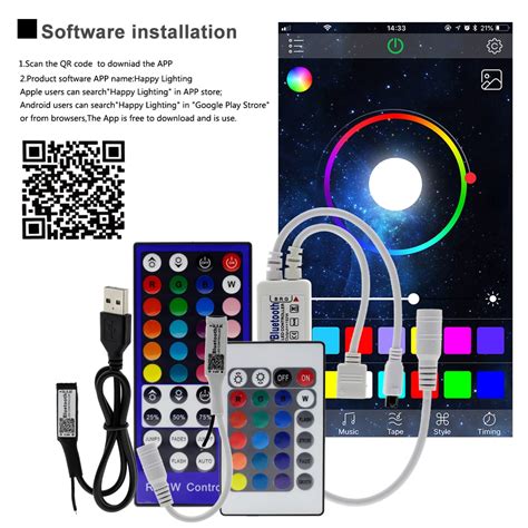 Dc V V Bluetooth Rgb Rgbw Led Controller Ios And Vicedeal