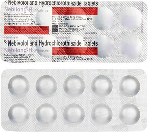 Nebivolol Hydrochloride Tablets Strips 10 10 Non Prescription At Rs