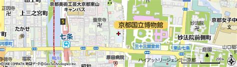 京都府京都市東山区大和大路二丁目の地図 住所一覧検索｜地図マピオン