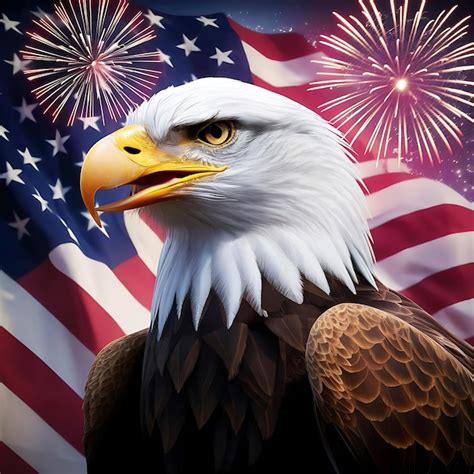 Majestic Moments Commemorating Usa Independence Day Premium Ai