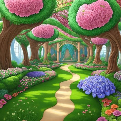 Premium AI Image | Magical garden