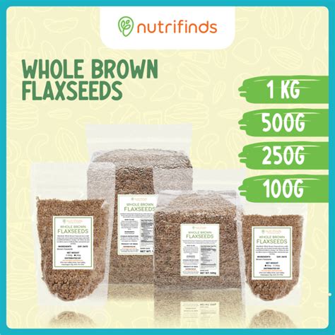 Nutrifinds Brown Flaxseeds Flax Seeds Whole Lazada Ph