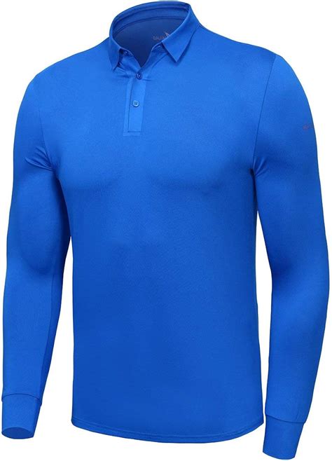 BALEAF EVO Men S Golf Polo Cool Long Sleeve Shirt UPF 50 Quick Dry