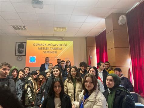 Sosyal Bilimler MYO Gümrük Müşavirliği Meslek Tanıtım Seminerleri