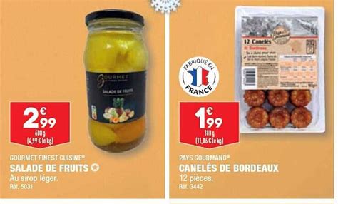 Promo Gourmet Finest Cuisine Salade De Fruits Pays Gourmand Canel S De