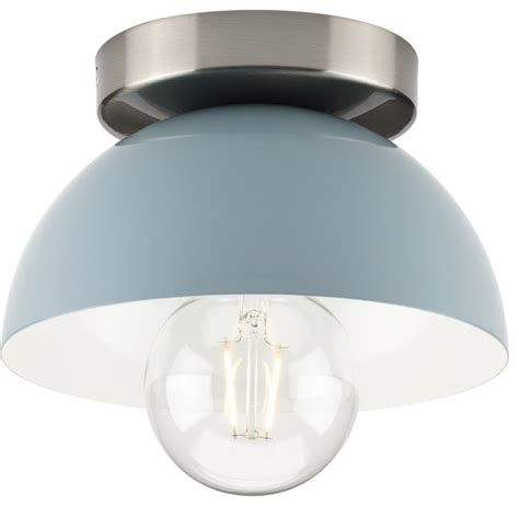 1-Light Mid-Century Modern Flush Mount Light - Contemporary - Flush ...