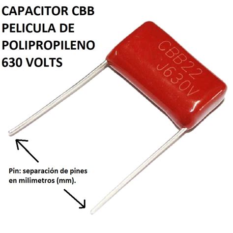 5x Pack Capacitores Cbb22 630 Volts Electroart