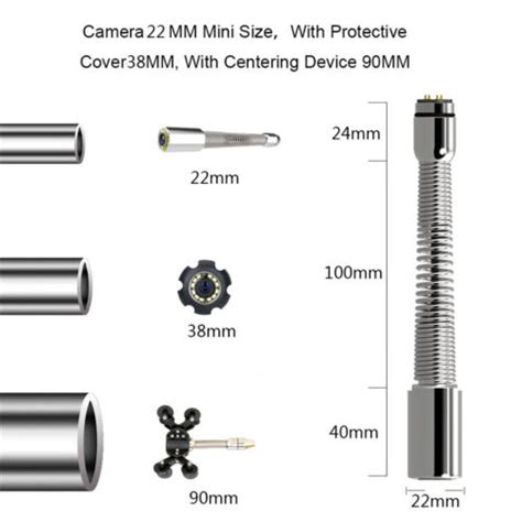 Pipe Inspection Camera Hd Head Hz Transmitter Image Self Leveling