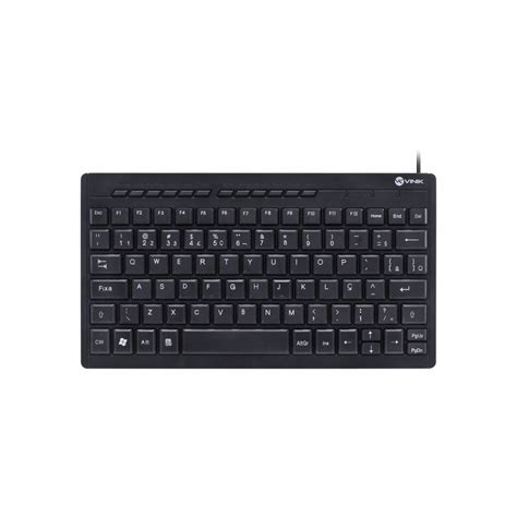 Mini Teclado Usb Vinik Chocolate Multimidia Dynamic Abnt Preto Dt