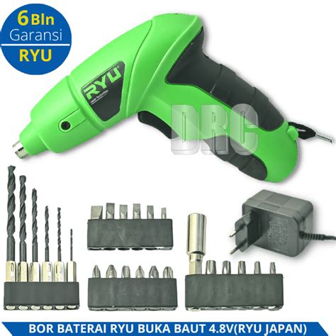 Mesin Bor Obeng Baterai 4 8 V Cordless Screwdriver Tekiro Ryu 4 8v 1