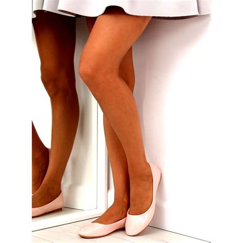 Baleriny damskie słodkie beżowe 9988 60 Nude beżowy