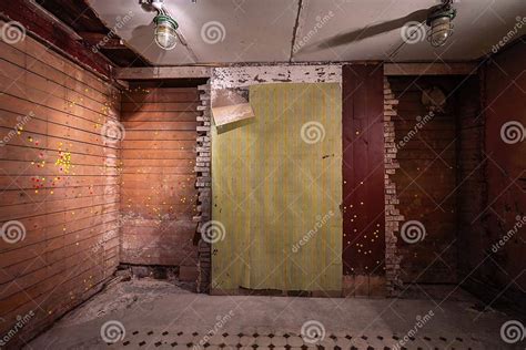 Execution Chamber With Marked Bullet Holes At Corner House Occupation Museum Former Kgb