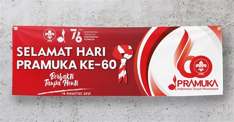 Desain Spanduk Banner Hari Pramuka Ke Tahun Free Cdr