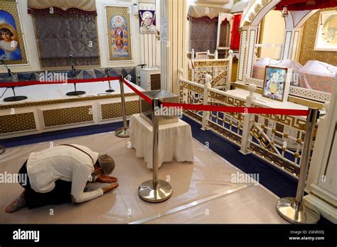 Shiva hindu temple. Woman praying. Dubai. United Arab Emirates Stock ...