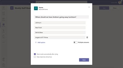 Use The New Built In Polls In Microsoft Teams Meetings Jumpto365 Blog