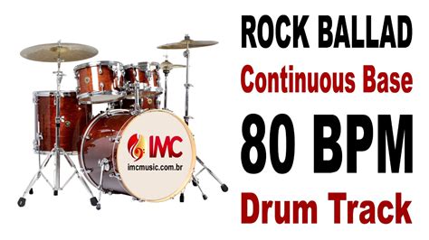 Bpm Rock Ballad Drum Track Continuous Base Metronome