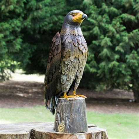 46cm Large Eagle Bird Metal Garden Lawn Ornament Outdoor Sculpture Statue Decor For Sale Online