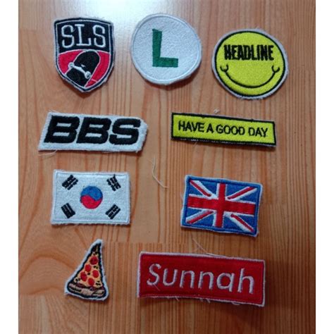 Jual Patch Bordir Custom Nama Logo Tulisan Patch Nama Patch Logo Banyak