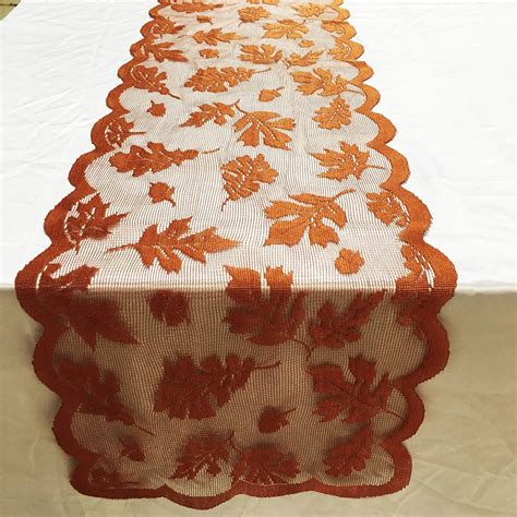 Maple Leaf Lace Flower Tablecloth Table Runner Tables Cloth Wedding