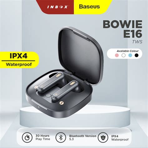 Jual Baseus Bowie E16 True Wireless Bluetooth Earphone TWS Mini Earbuds