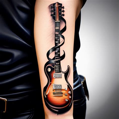 Electric Guitar Tattoos Designs