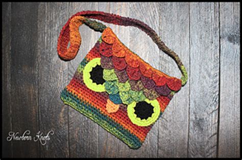 Ravelry 63 Crocodile Stitch Owl Bag Pattern By Amanda Chapman