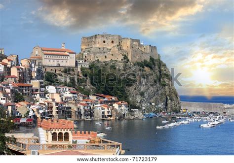 Scilla Castle On Rock Calabria Italy Stock Photo 71723179 | Shutterstock