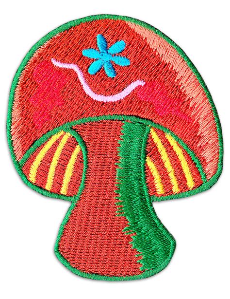 Coulerful Magic Shrooms Patch Iron On Sew On Embroidered Magic