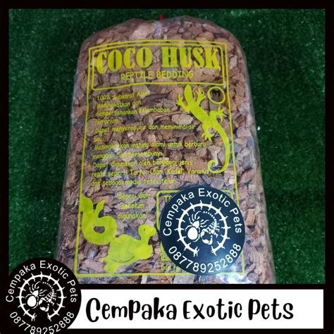 Jual COCO HUSK 6 LITER REPTILE BEDDING SUBSTRATE REPTILE ALAS