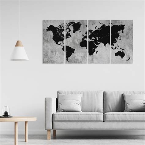 Jual X Cm Wall Decor Hiasan Poster Dinding Desain Peta Dunia