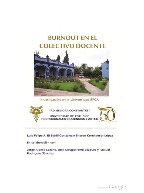 Pdf Burnout En El Colectivo Docente Dokumen Tips