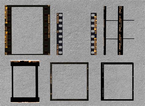 40 Film Borders Negative Film Frames Kit Instant Film Frame